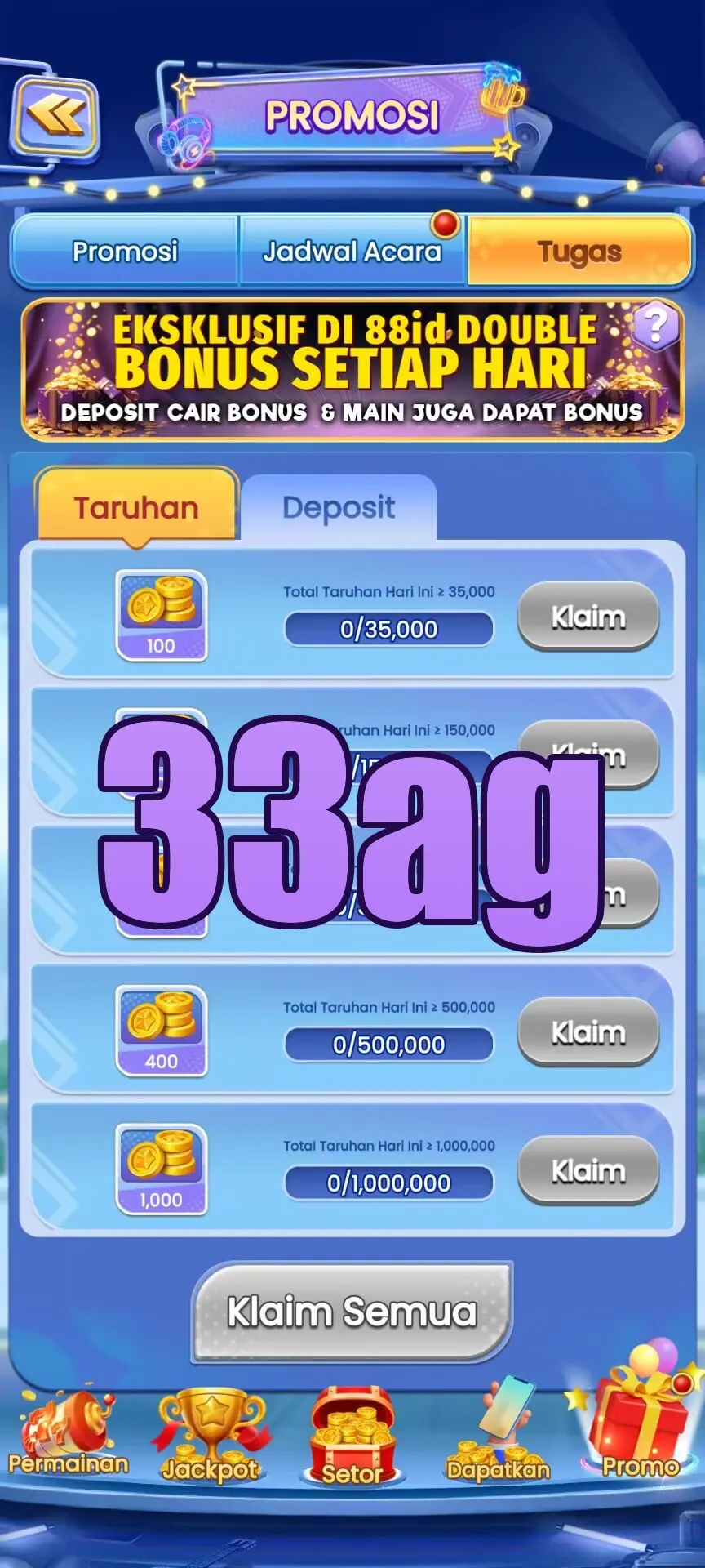 33ag Masuk